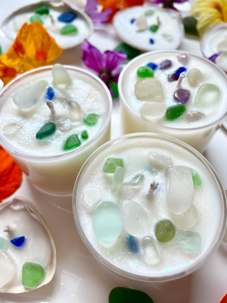 Preorder - Sea Glass Mermaid Candle ~ Spa Tealight