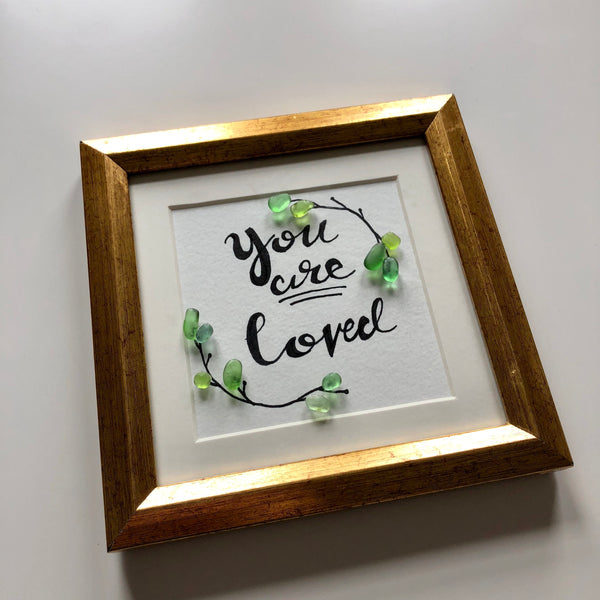 5x5 Gold Frame - You Are Loved - Custom order for Tammy