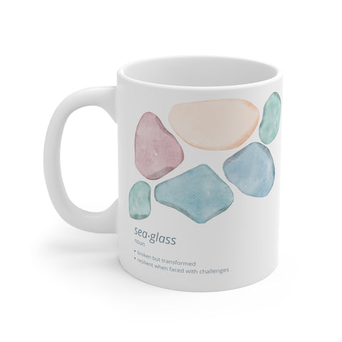 Inspired by Seaglass Ceramic Mug