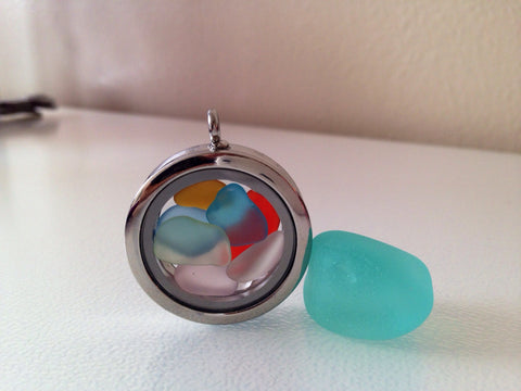 Sunset Beach - Seaglass Necklace