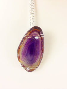Solar Flare - Agate Necklace