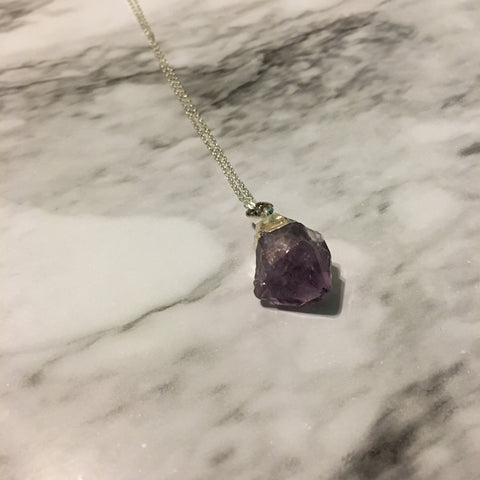 Amethyst Geode Necklace