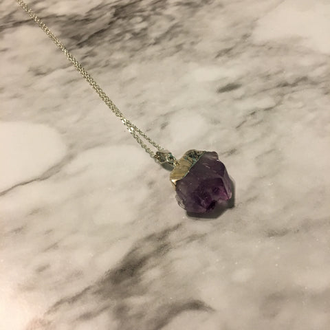 Amethyst Geode Necklace