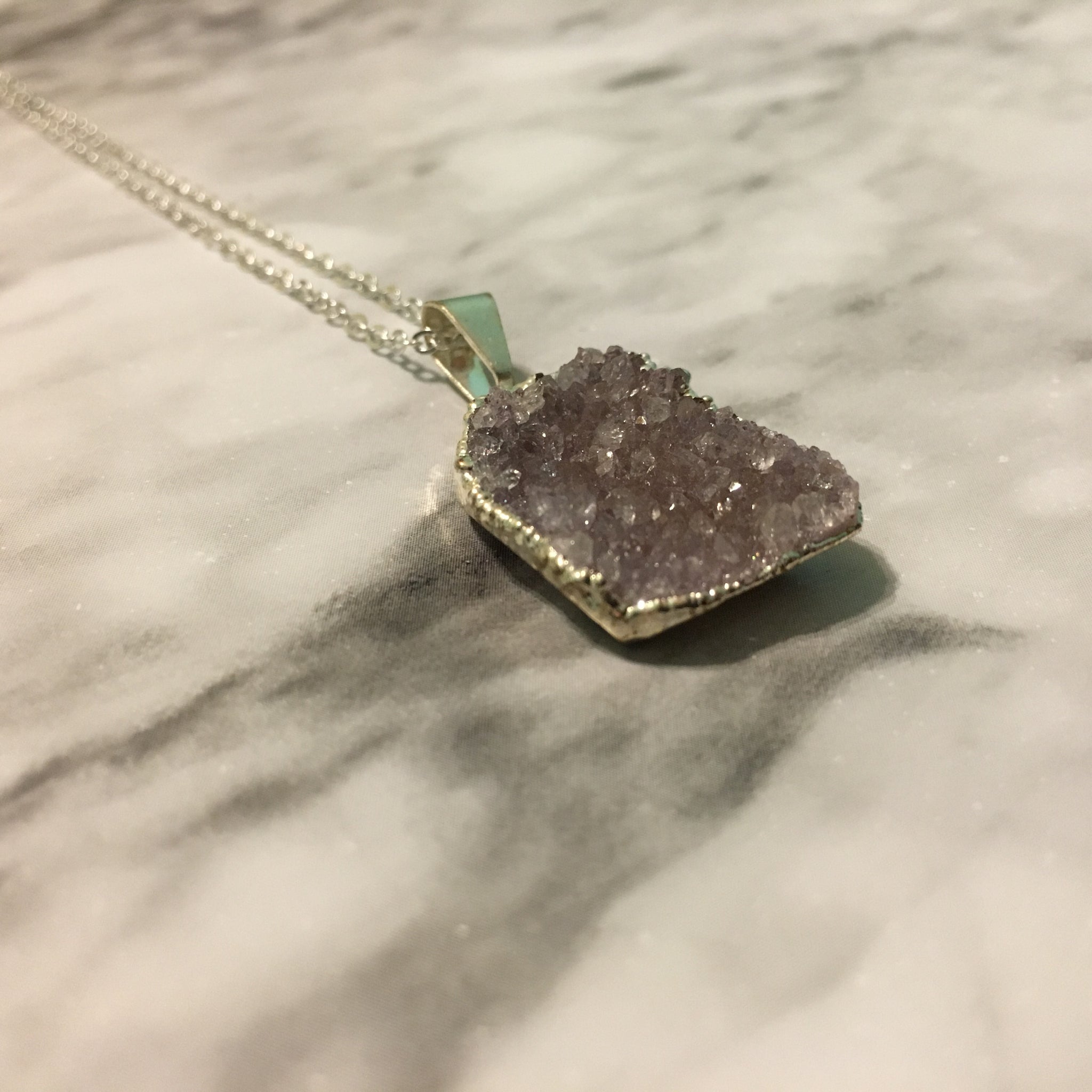 Amethyst Geode Necklace